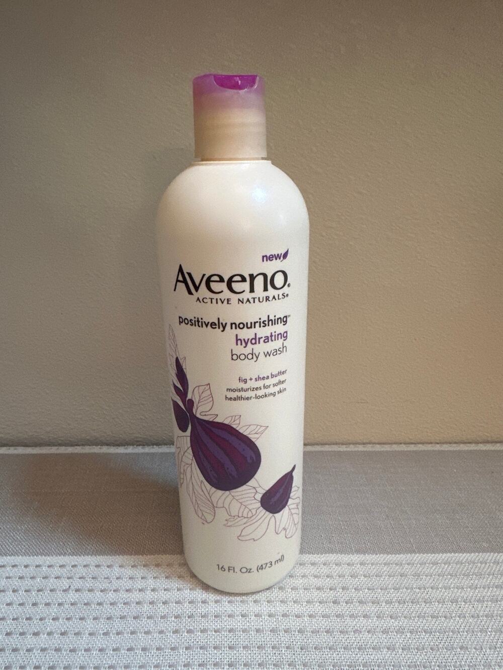 Aveeno Active Naturals Discontinued Fig+Shea Butter Body Wash 16 Fl oz